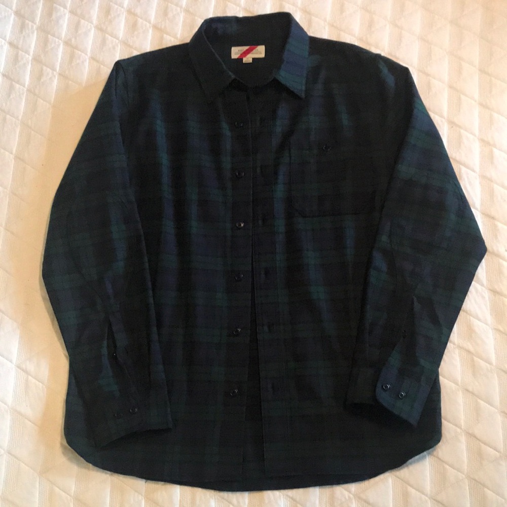 Duluth Trading Co. - Best Made Cotton Wool Blend Blackwatch Plaid Shirt